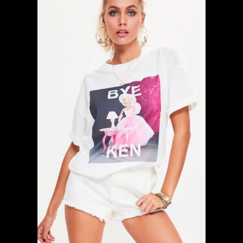 Barbie x Missguided ‘Bye Ken’ Graphic T-Shirt